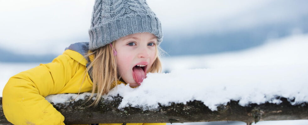 What is the risk for my child from eating snow