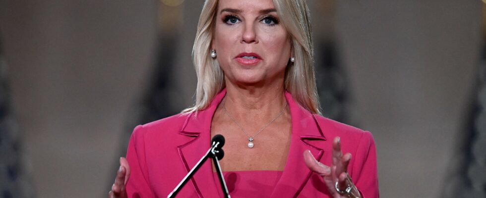 Who is Pam Bondi chosen by Donald Trump to replace