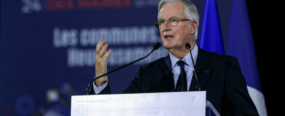 faced with angry mayors Prime Minister Michel Barnier tries to