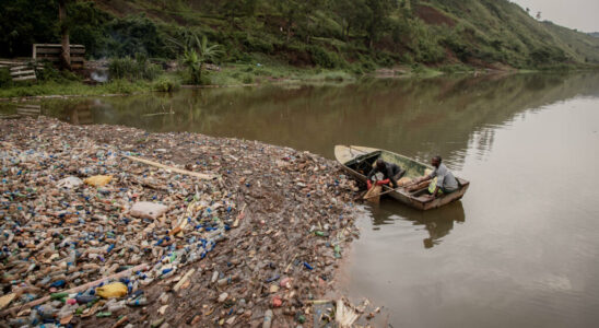 in Bukavu the main dam is crumbling under plastic waste