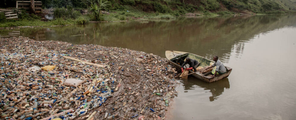 in Bukavu the main dam is crumbling under plastic waste