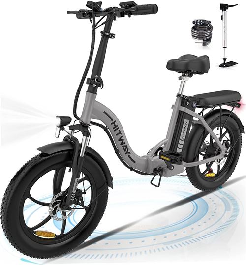 HITWAY Electric Bike,20 inch Fat Tire Ebikes