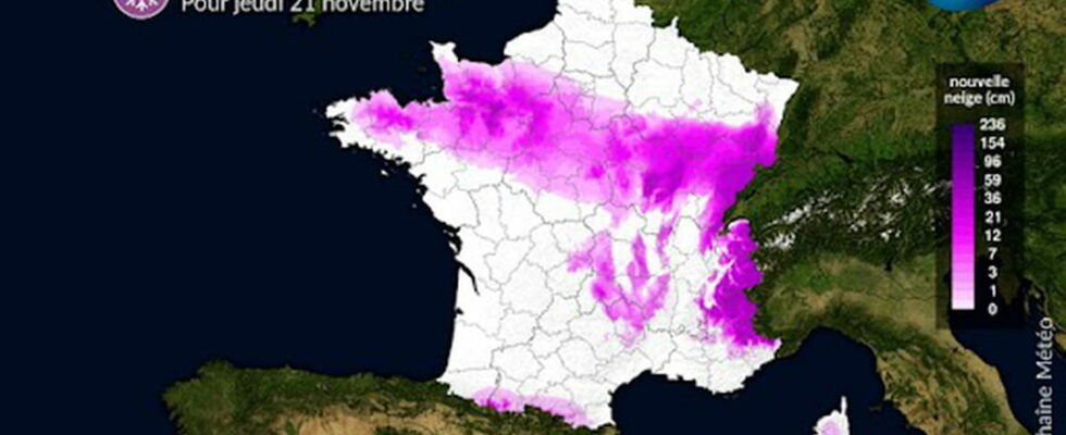 snow accumulates this week in France details by region