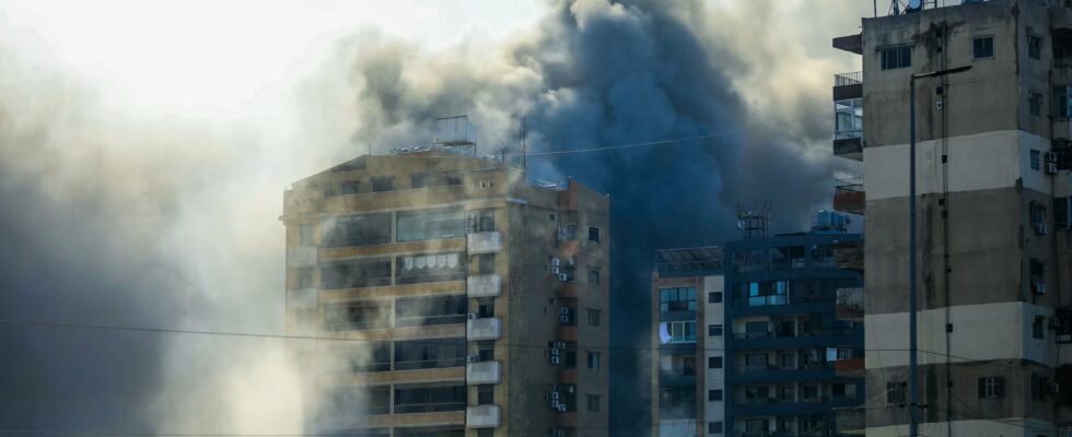 the Israeli army continues its strikes south of Beirut –