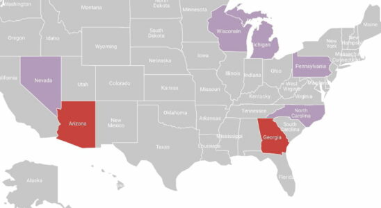 the results of the polls in these 7 pivotal states