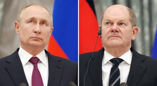 what Vladimir Putin and Olaf Scholz said to each other