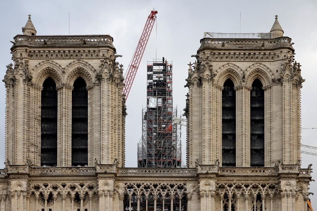 Notre-Dame de Paris under construction, December 6, 2023. (Illustrative image)