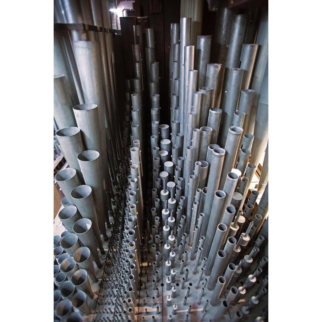 the Pipes of the great organ of Notre Dame de Paris