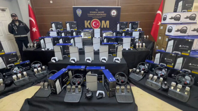 3500 illegal game consoles were seized in Istanbul