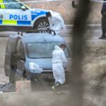 An arrested suspect for murder in Fjaras