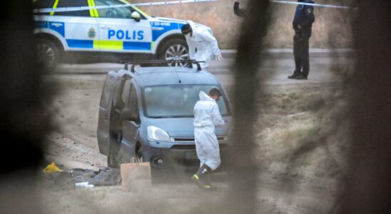 An arrested suspect for murder in Fjaras