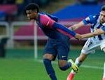 Barcelonas young star was hit in the neck vomited