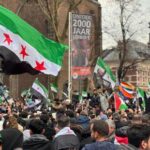 Chaotic but pleasant large Syrian party in the city center