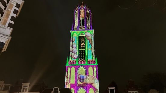 Color the City Dom Tower shines with drawings of Utrecht