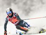 Eduard Hallberg stopped Val dIsere in the slalom Feeling