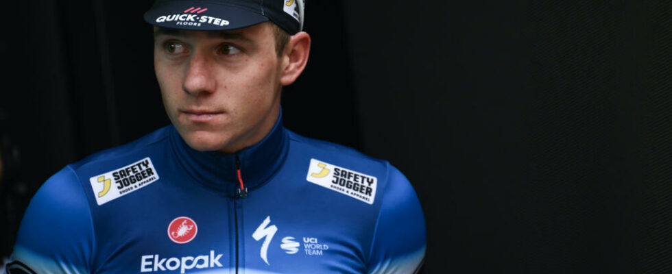 Evenepoel taken to hospital after fall in training