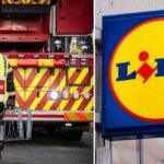 Fire at Lidl customers had to be evacuated