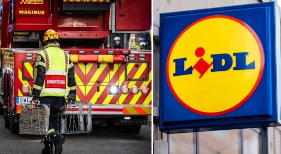 Fire at Lidl customers had to be evacuated