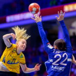 HANDBALL Sweden France Les Bleues in demonstration follow the