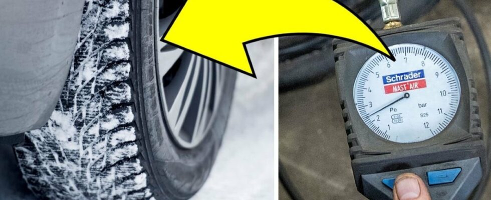 How to adjust tire pressure in winter