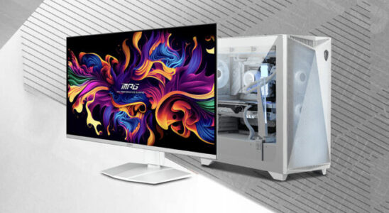 MSI MPG 321URXW white gaming monitor with OLED panel introduced