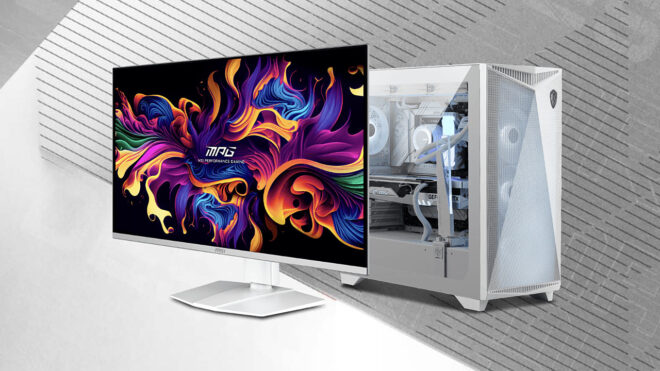 MSI MPG 321URXW white gaming monitor with OLED panel introduced