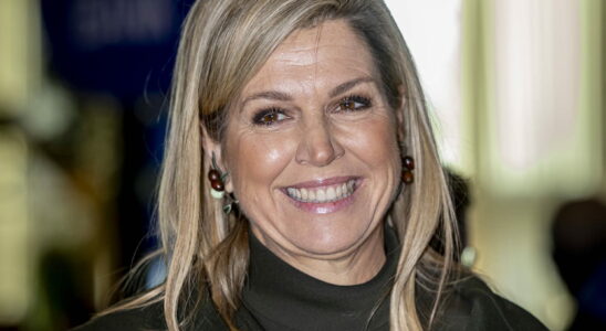 Maxima from the Netherlands tries out a new hairstyle that