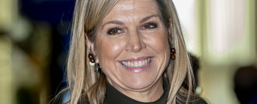 Maxima from the Netherlands tries out a new hairstyle that