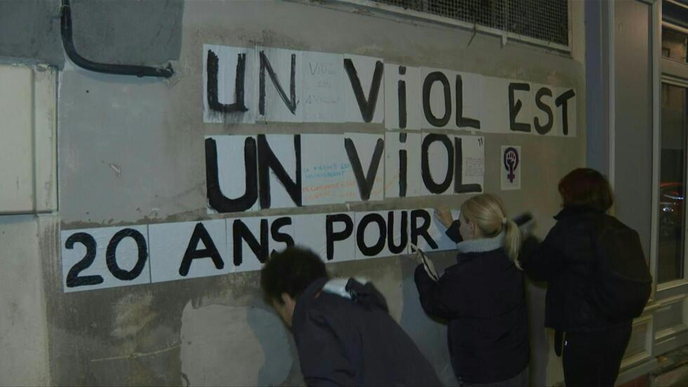 Feminists put up posters around the Avignon court, in Vaucluse. (Illustrative image)