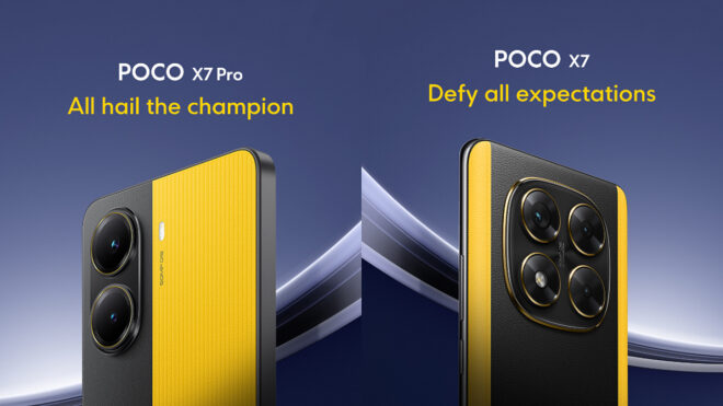 Official images shared for POCO X7 and X7 Pro