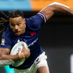 One of the players on the French rugby sevens team