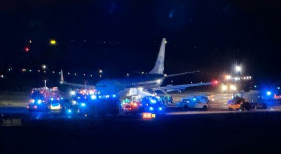 Passenger plane that made an emergency landing in Norway skidded