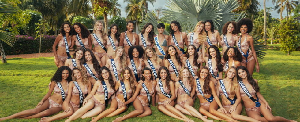 Photos of Miss France 2025 candidates in swimsuits reveal a