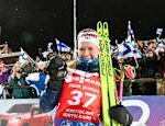 Suvi Minkkinen is emotional about her biathlon start this