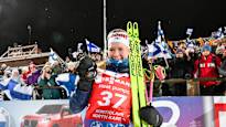 Suvi Minkkinen is emotional about her biathlon start this