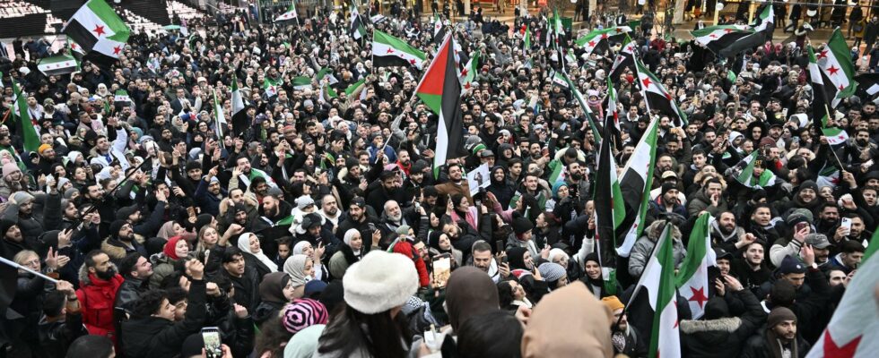 Syrians in Stockholm celebrate the fall of the al Assad regime