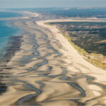 The Bay of Somme seen from the sky