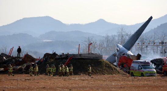 The plane exploded on the runway and burned to ashes