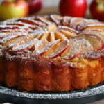 This apple cake is a change from the ordinary with