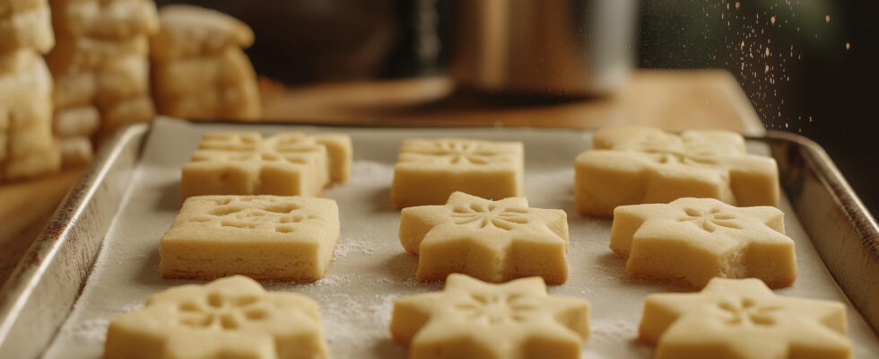 This is the easiest recipe for Christmas shortbread 15 minutes