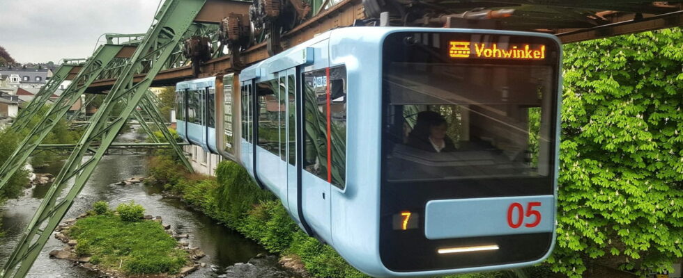 This suspended train is not science fiction