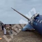 VIDEO Azerbaijan Airlines plane crashed in Kazakhstan The moment