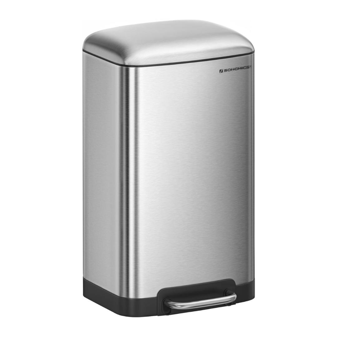 SONGMICS 30L Steel Pedal Dustbin