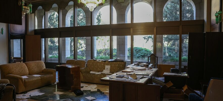 bunker luxury cars… The remains of Bashar el Assads palace life