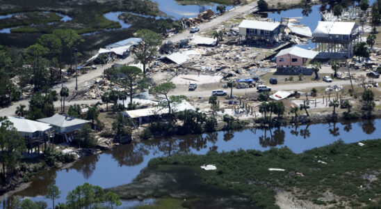 post hurricane damage at the center of the budget text