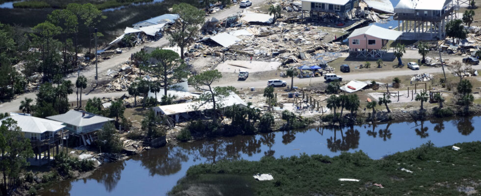 post hurricane damage at the center of the budget text