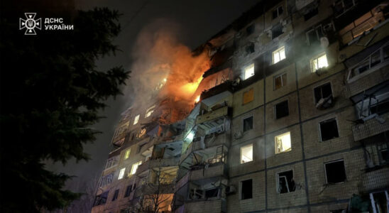 the city of Kharkiv targeted by a massive attack by