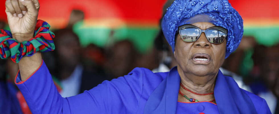 the opposition contests the election of Netumbo Nandi Ndaitwah first woman