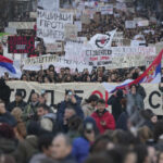 thousands of people demonstrate against power following a tragedy in