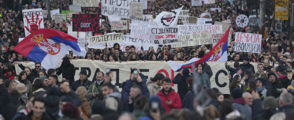 thousands of people demonstrate against power following a tragedy in